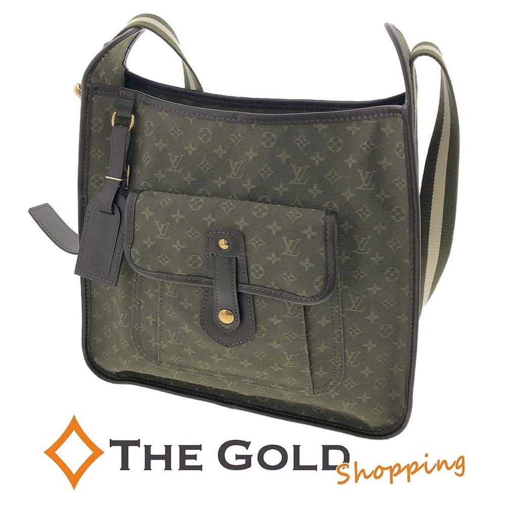 Louis Vuitton Besace Marie Kate Monogram Shoulder Bag Canvas Leather Khaki Green